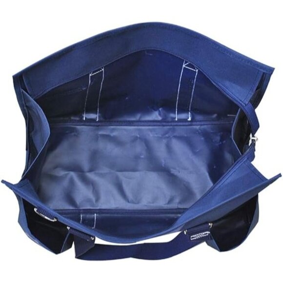 NGIL Navy Blue Medical Theme Utility Tote Bag With Pockets 15.5" L x 10.5" H x 6 - Picture 4 of 4
